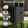 Wiltec 12 systém poštových schránok čierny 945 x 270 x 1500 Náhľad obrázku produktu 10
