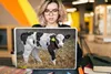 MuchoWow® Laptop Aufkleber Sticker Cover Kuh - Stroh - Kalb Produktbild-Vorschau 5