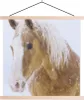 MuchoWow® Textilposter Pferd - Schnee - Winter 60x60 cm mit Produktbild-Vorschau 1