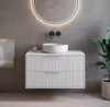 Meuble sous lavabo Badplaats Rimini 80 x 46 cm blanc mat - Voir les images du produit 7