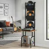 HOMCOM Gramofon – úložný box na gramofonové desky se 3 Náhled obrázku produktu 8