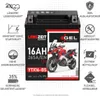 LANGZEIT YTX16-BS GEL Motorradbatterie 12V 16Ah 265AEN Gel Produktbild-Vorschau 3