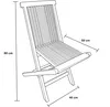 Axi Mina Ensemble De 2 Chaises De Jardin Pliantes En Bois Voir les images du produit 5