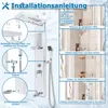 An instructional diagram showing how to install a shower system. Náhled obrázku produktu