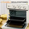 HOMCOM Minibackofen mit Umluft 20L Mini Ofen mit Backblech, Produktbild-Vorschau 3