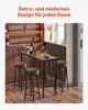 VEVOR Bartisch Bistrotisch Kneipentisch mit Metallrahmen, Produktbild-Vorschau 2