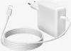 A white USB-C charger and cable on a white background. Podgląd zdjęcia produktu