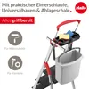 A step ladder with various accessories attached, including a bucket, cleaning tools, and a tray. Anteprima dell’immagine prodotto