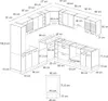Vicco Eckküche R-Line, 257 x 60 cm J-Shape, ohne Produktbild-Vorschau 2
