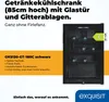 Exquisit Glastürkühlschrank GKS120-GT-160C schwarz | Produktbild-Vorschau 2