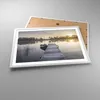 Gerahmtes Poster - Weißer Rahmen - Brücke Westen die Sonne Produktbild-Vorschau 3