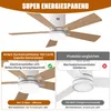 INONEFT 106cm Deckenventilator mit Beleuchtung und Produktbild-Vorschau 9