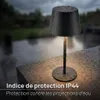 Briloner Lampe de table LED sans fil Ø9,5x20,5 cm 1,2 W 120 Voir les images du produit 4