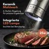 LEBENLANG Salz und Pfeffermühle Elektrisch 2er Set - 110ml Produktbild-Vorschau 3