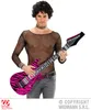 Aufblasbare Luftgitarre rosa Zebra 105 cm Produktbild-Vorschau 2