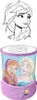 A product image showing a projector night light with characters from Frozen, and a sketch of Elsa above it. Produktbild-Vorschau