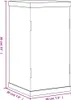 vidaXL Vitrína Transparent 20x20x38 cm Akryl Náhľad obrázku produktu 6