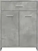 vidaXL Kúpeľňová skrinka Concrete Grey 60x33x80 cm Drevo Náhľad obrázku produktu 4