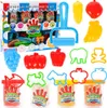 Malplay Pâte à modeler pour enfants 4 couleurs Set de Voir les images du produit 1