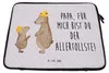 Mr. & Mrs. Panda Laptop Hülle Bären mit Hut 20 x 28 cm - Produktbild-Vorschau 2