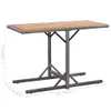 vidaXL Table de jardin Anthracite Poly rotin et bois massif Voir les images du produit 6