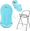 4 - Set Babybadewanne mit Gestell - Neugeborenen Set - Baby Produktbild-Vorschau 1