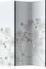 3-teiliger Einseitiger Vlies Paravent - White Flowers Produktbild-Vorschau 1