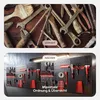 AREBOS 6-tlg. Werkzeugwand 235,2×59,5 cm | Metall Lochwand Produktbild-Vorschau 4
