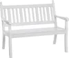 Bank Hohenzollern, 115 cm, weiß Kunststoff weiß, 2-sitzig Produktbild-Vorschau 5