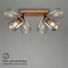 Lámpara de techo Briloner Royk, 2 bombillas E27, 2 luces, Vista previa de la imagen del producto 3