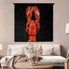 MuchoWow® Wandteppich Wandbehang Krebs - Rot - Porträt Produktbild-Vorschau 5