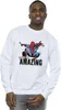 Marvel - "Amazing" Sweatshirt für Herren BI35020 (S) (Weiß) Produktbild-Vorschau 2