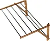 A wall-mounted drying rack made of wood and metal rods. Anteprima dell’immagine prodotto