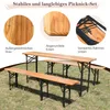 Ensemble de table et bancs pliants pour brasserie en plein Voir les images du produit 8