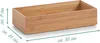 ZELLER PRESENT Scatola organizer in bambù 30x15x7cm Anteprima dell’immagine prodotto 3