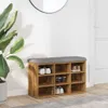 vidaXL Lavice na boty Artisan dub 82x32x50 cm Materiál na Náhled obrázku produktu 2
