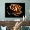 MuchoWow® - Leinwandbilder - Rose - Gold - Floral - Produktbild-Vorschau 4