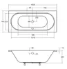 BADLAND Badewanne Rechteck Vitae SLIM 150x75 Rand 15mm mit Produktbild-Vorschau 10