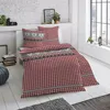 Traumschlaf Biber Bettwäsche Landhausherzen rot 155x220 cm Produktbild-Vorschau 1