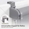 Verdunklungsrollo 70x130cm Hellgrau Thermorollo Produktbild-Vorschau 4