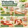 Elektrischer Gemüseschneider kabellos, 4-in-1 Mini Produktbild-Vorschau 6