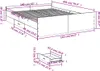 vidaXL Rám postele se zásuvkami Sonoma dub 160x200cm Náhled obrázku produktu 6
