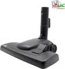 A black vacuum cleaner attachment on a white background, with a logo in the upper right corner. Produktbild-Vorschau