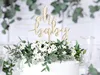 Cake topper Oh Baby / Nascita 17cm legno, naturale Anteprima dell’immagine prodotto 2