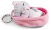 NICI Schlüsselanhänger Sleeping Pets Katze grau getigert Produktbild-Vorschau 8