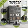 Mein-Regal Highboard Glasgow aus Metall Beistellschrank 2 Produktbild-Vorschau 2