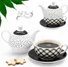 Dzbanek 320ml Filiżanka Spodek Porcelana Komplet 3w1 Imbryk Podgląd zdjęcia produktu 1