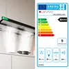 An energy efficiency label for a kitchen appliance, alongside a partial view of the appliance itself. Produktbild-Vorschau