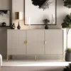 A modern living room with a sideboard and decorative items. Produktbild-Vorschau