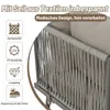 okwish GartenLounge-Set aus Eisen, L-förmiges Produktbild-Vorschau 4